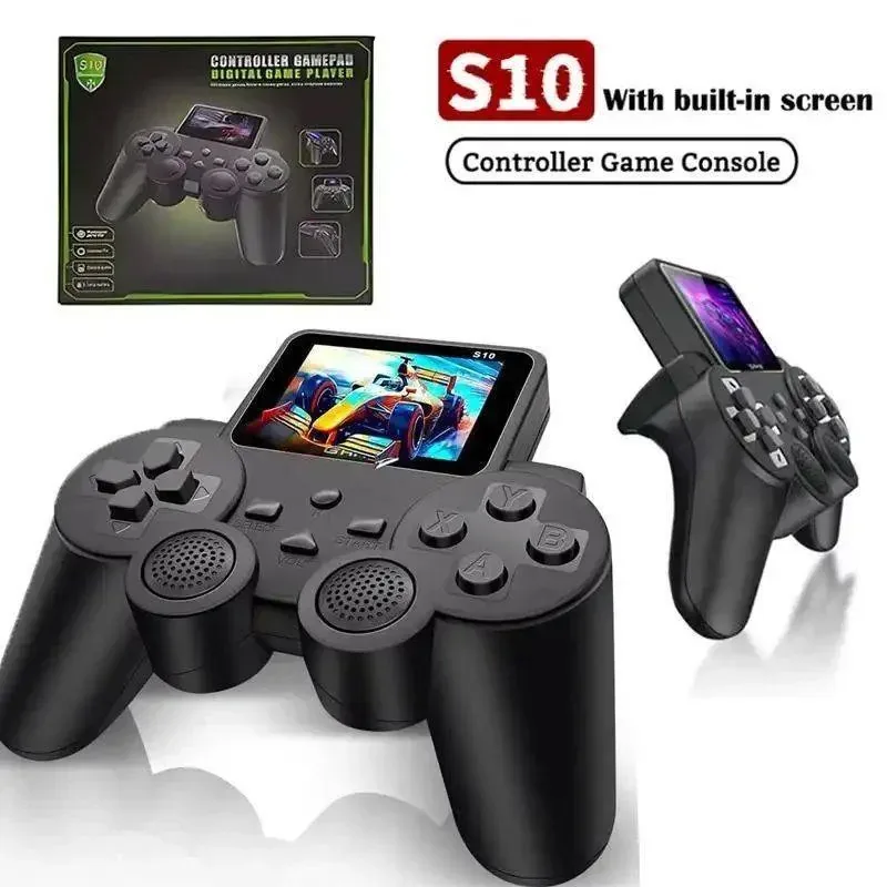 Retro 520 Games Controller — S10-controller met ingebouwd kleurenscherm en 520 klassieke games