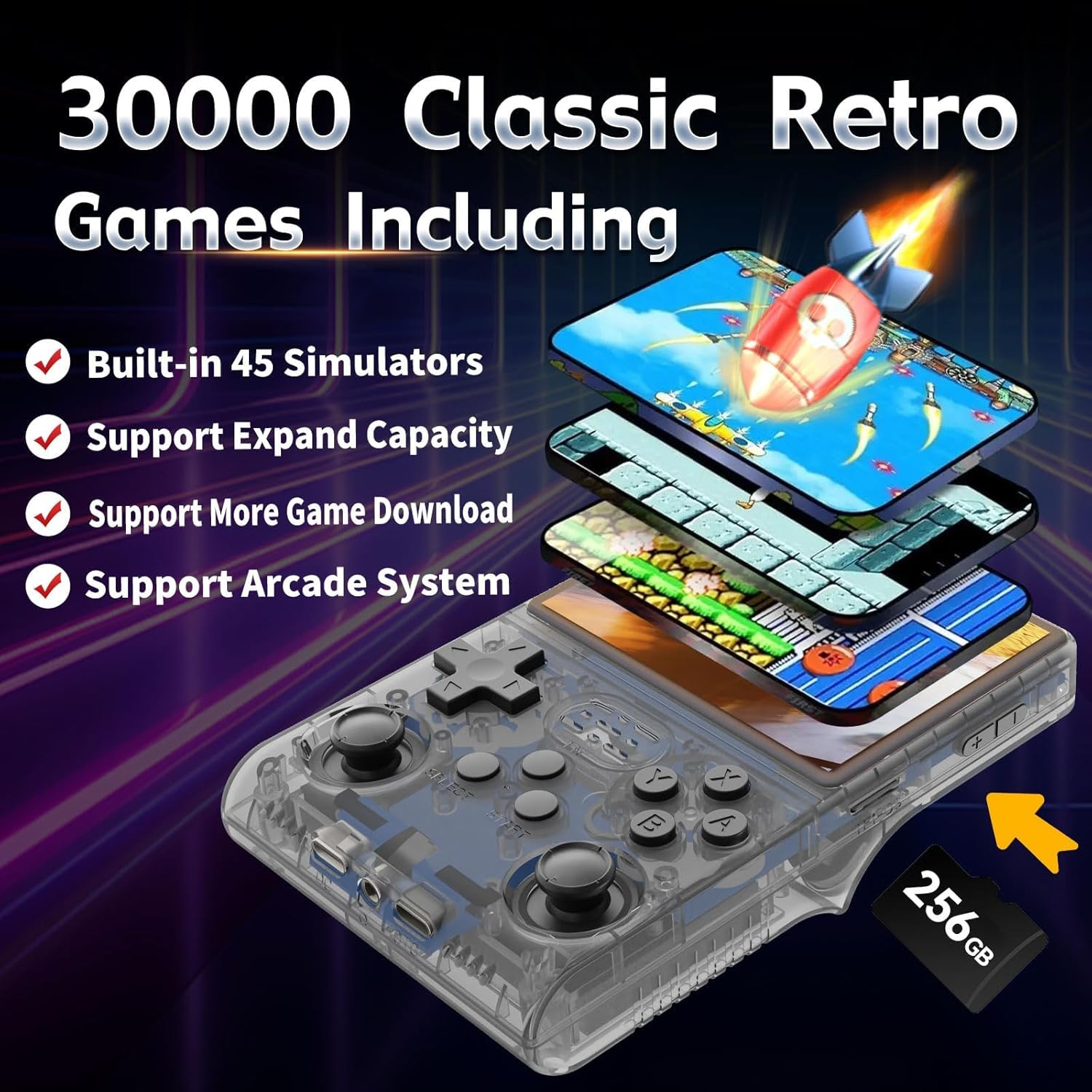 Console R36S Rétro Portable 30000 jeux